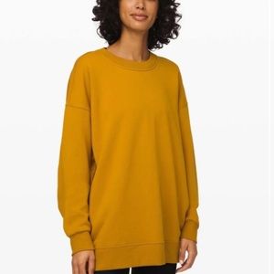 Lululemon Perfectly Oversized Crew In Fools Gold Size Large